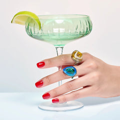 Emerald Spirulina Elixir Ring