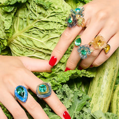 Flower and Spirulina Garden Ring