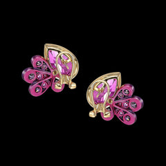Fuchsia Girolle Studs