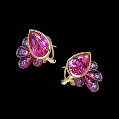 Fuchsia Girolle Studs