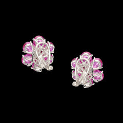 Fuchsia Marguerite Daisy Earrings