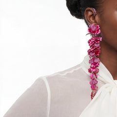 Fuchsia Wisteria Earrings