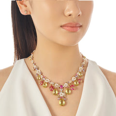 Fuchsia Lemon Paradise Necklace