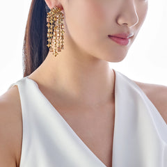 Golden Cascade Earrings