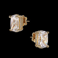 Golden Cushion Wing Studs