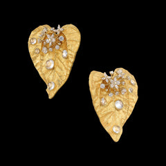 Golden Poison Ivy Earrings