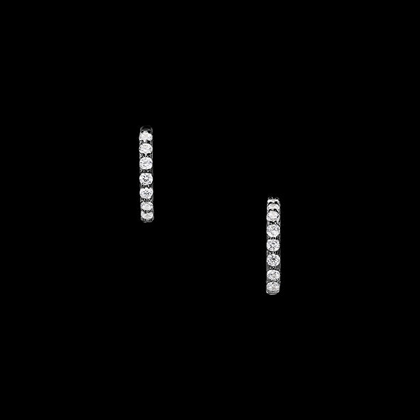 Anabela Chan Joaillerie_Heart Pendant Hoop Earrings. Black Gold_04