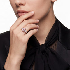 Heart & Pear Rose Ring