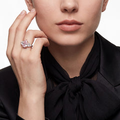Heart & Pear Rose Ring