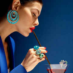 Paraiba Turquoise Pebble Ring