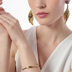 Imperial Acorn Leaf Earrings