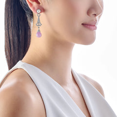 Lavender Lattice Earrings