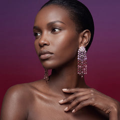 Lavender Ombré Cascade Earrings
