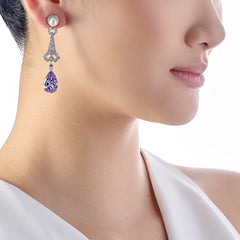 Lilac Lattice Earrings