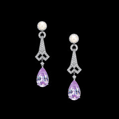 Lilac Lattice Earrings