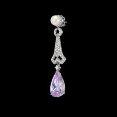 Lilac Lattice Earrings