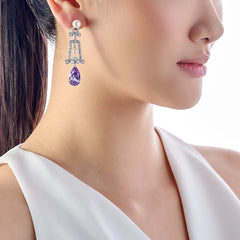 Lilac Moderne Earrings