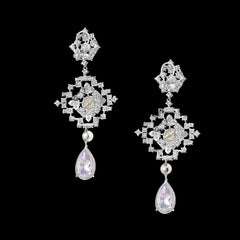 Lilac Pixelise Earrings