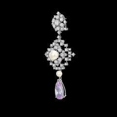 Lilac Pixelise Earrings
