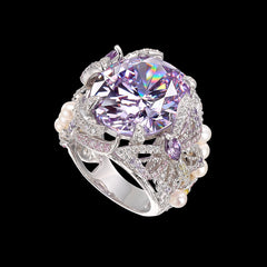 Lilac Swallowtail Ring