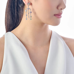 Love Heart Chandelier Earrings