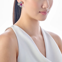 Magenta Orchid Earrings