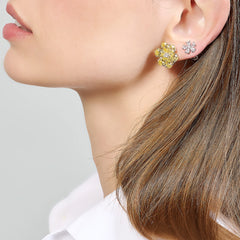 Diamond Marguerite Earrings