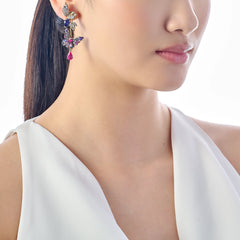 Midnight Garden Butterfly Earrings