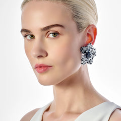Monochromatic Poppy Earrings
