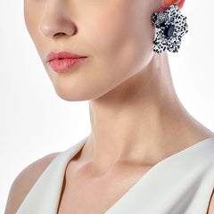 Monochromatic Poppy Earrings