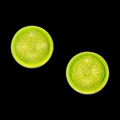 Neon Green Tinkerbell Earrings. Lab-Grown Simulated Diamond