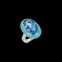 Ocean Paraiba Candy Crush Ring