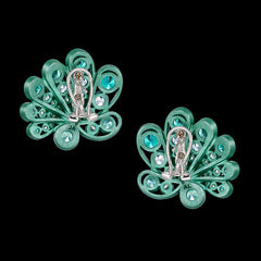 Ocean Paraiba Chanterelle Earrings