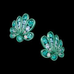Ocean Paraiba Chanterelle Earrings