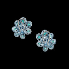 Ocean Paraiba Chanterelle Studs