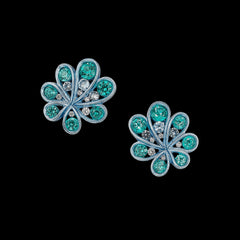 Ocean Paraiba Chanterelle Studs