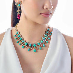 Turquoise Tutti Frutti Necklace