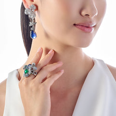Orchid Sapphire Earrings