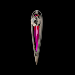 Origami Ruby Glimmer Earrings. Lab-Grown Ruby