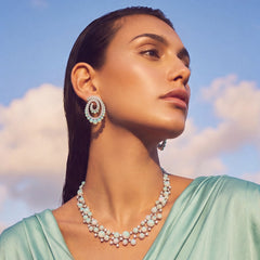 Petite Sky Opal Vortex Hoop Earrings. Lab-Grown Opal