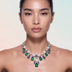 Emerald Paradise Necklace. Lab-Grown Emerald