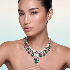 Emerald Paradise Necklace. Lab-Grown Emerald