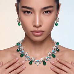 Emerald Paradise Earrings. Lab-Grown Emerald