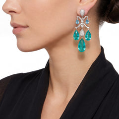 Paraiba Chandelier Earrings