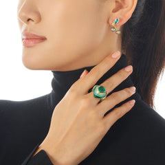 Paraiba Cherry Stud Earrings