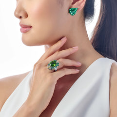 Paraiba Petal Studs