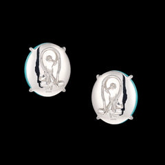 Paraiba Turquoise Pebble Earrings