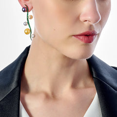 Pearl Blades of Grass Earrings
