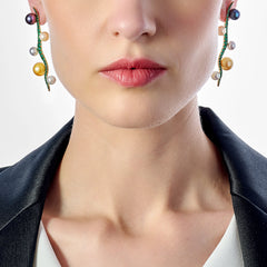 Pearl Blades of Grass Earrings