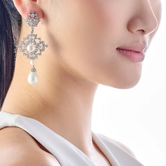 Pearl Pixelise Earrings